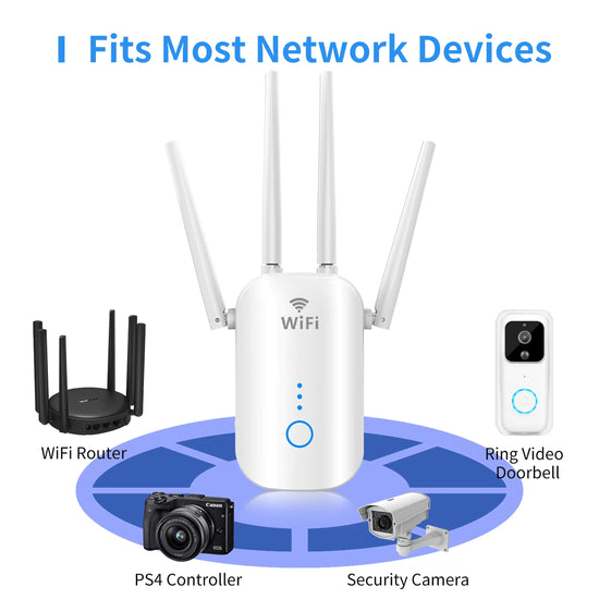 1200Mbps Dual Band 802.11ac Wireless Wi-Fi Extender